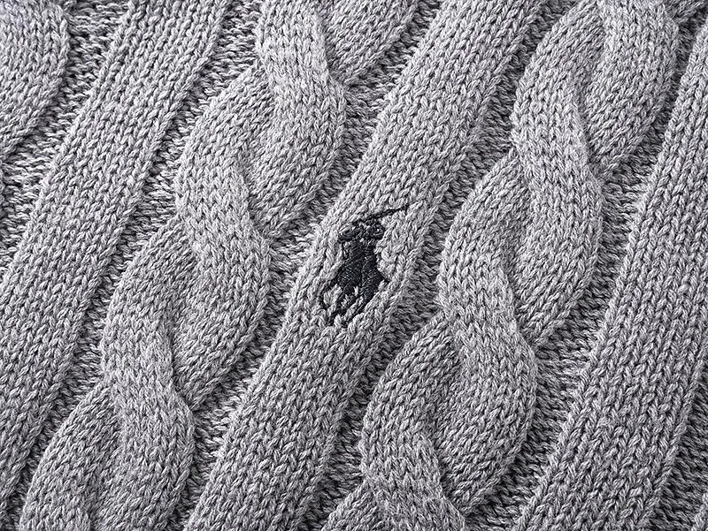 Style No. 2503 P220 Polo Ralph Lauren solid color comfortable thick cable twist knitted sweater Color: cream black navy gray Size: S (recommended within 120) m (recommended within 140) L (recommended within 160) xL (recommended within 180)